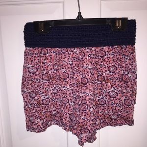 Flowy Floral Print Shorts